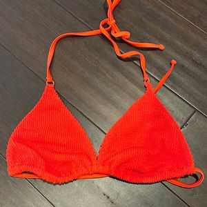 Good America Always Fits TINY TIES TOP | BRIGHT POPPY